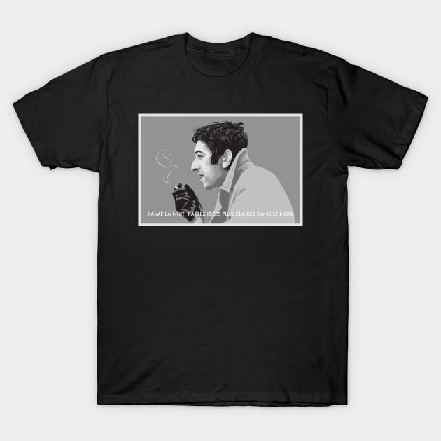 Serge Gainsbourg (En Francais) T-Shirt by basementgalaxy